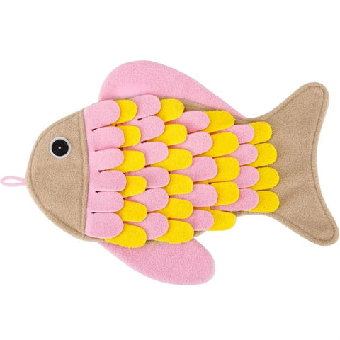 Fish Snuffle Mat, Toy & Feeder for Cats