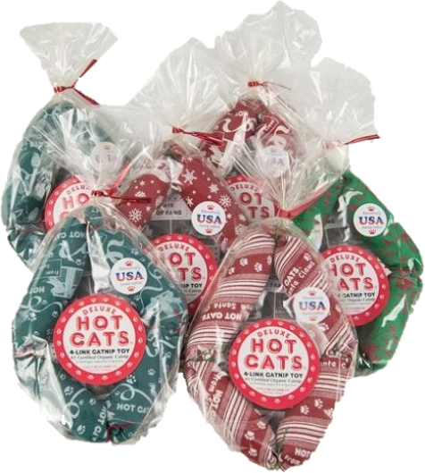 Hot Cats Holiday 4-Links Catnip Toy