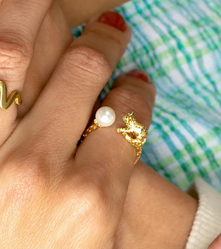 Cat's Cradle Adjustable 18K Gold Plated Ring - NEW!!!