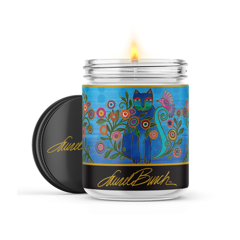 Laurel Burch™ Cerulean Cats 120-Hour Soy Candles - Personalize Your Scent - NEW!!!