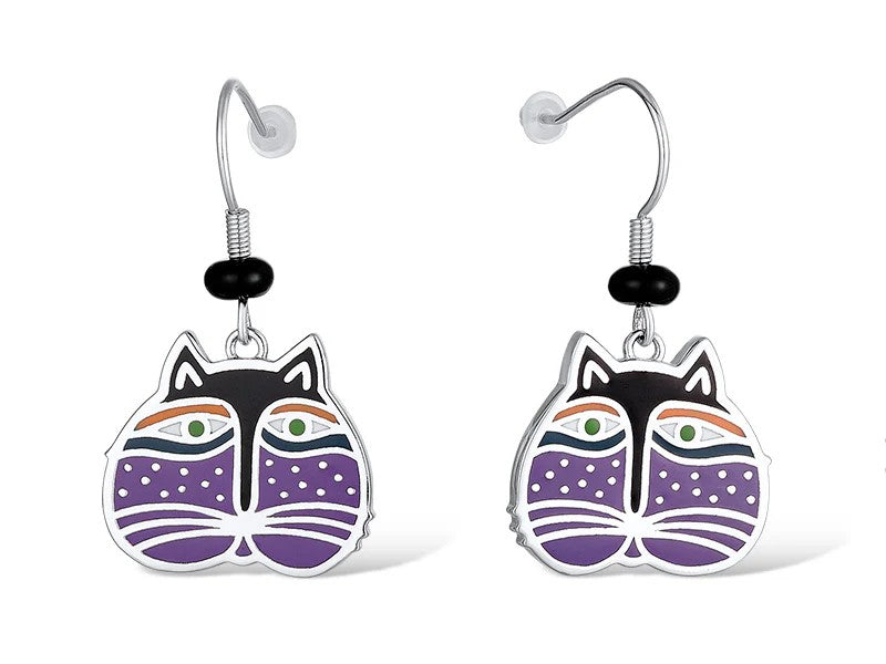 Laurel Burch™ Cat Face Drop Earrings - NEW!!!