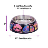 Laurel Burch™ Fantasticats Garden Cat Food & Water Bowl - NEW!!!