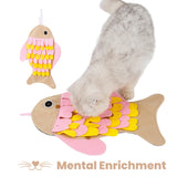 Fish Snuffle Mat, Toy & Feeder for Cats