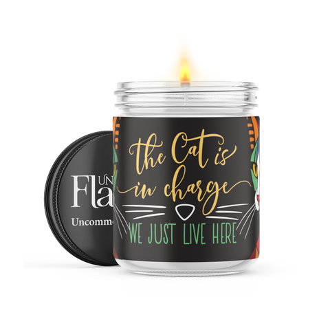 The Cat Is In Charge 120-Hour Soy Candle - Personalize your Scent - NEW!!!