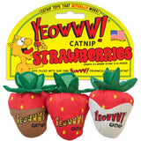 Yeowww! Strawberry Catnip Toys - 3 to a Pack - NEW!!!