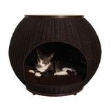 Refined Feline Deluxe Cat Igloo Bed & End Table