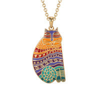 Laurel Burch™  Rainbow Cat Pendant