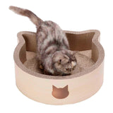 Cat Face Scratcher Bed