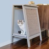 A-Frame Cat Bed and End Table - Smoke