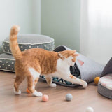 Mini Wool Cat Bat-a-bout Toy Ball Set of 6