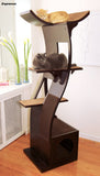 Lotus™ Cat Tree - Styled for the Design Conscious Cat Lover's Cat! - MAHOGANY