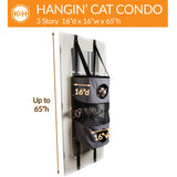 Hangin' Cat Condo Three Story High Rise