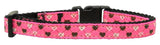 Argyle with Hearts Cat Nylon Breakaway Collar - Many Colors -NEW!!!