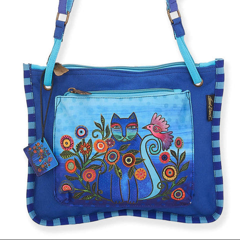 Laurel Burch™ Cerulean Cats Medium Crossbody