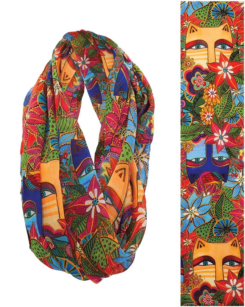 Laurel Burch™ Eva Cats Infinity Scarf