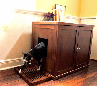 Refined Feline Deluxe Litter Box Cabinet - Extra Large Size