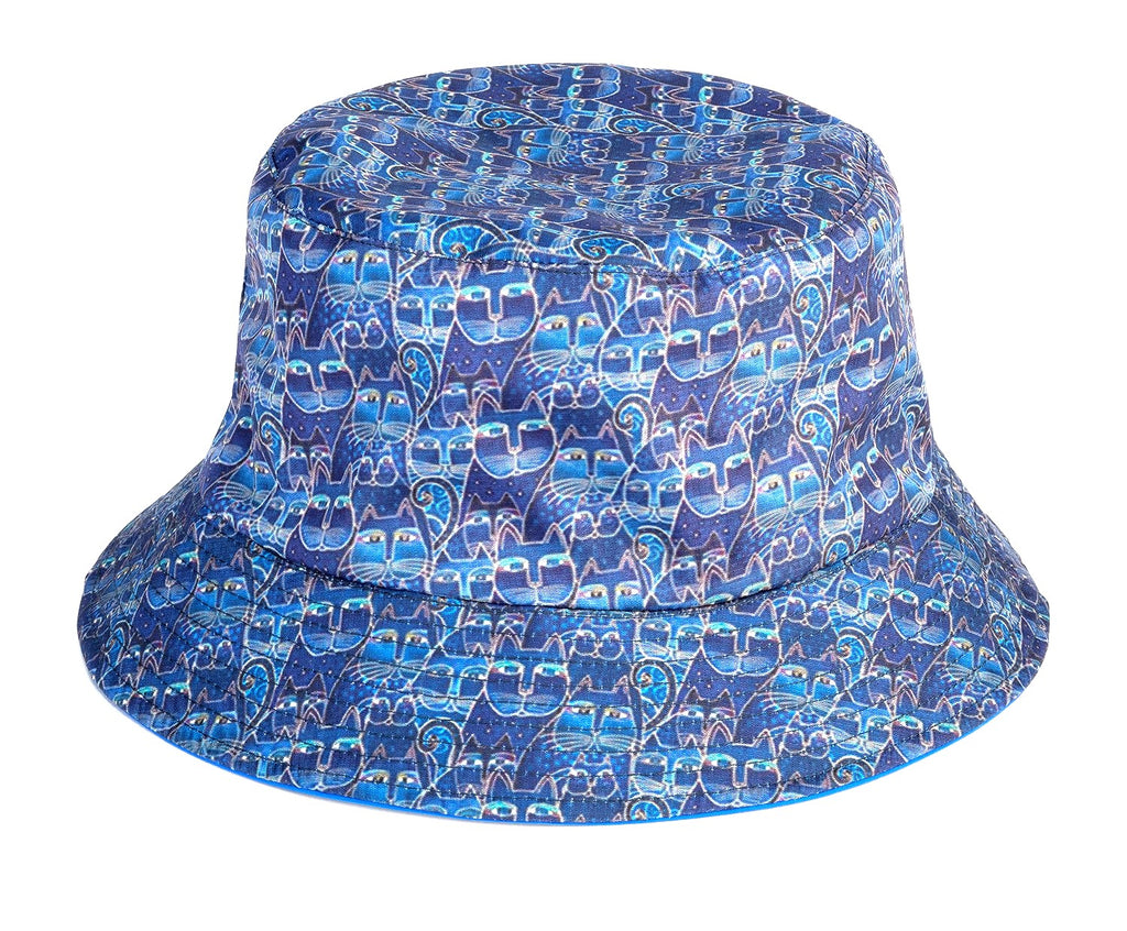 Laurel Burch™  Indigo Cats Reversible Bucket  Hat - SALE! - 50% OFF!!