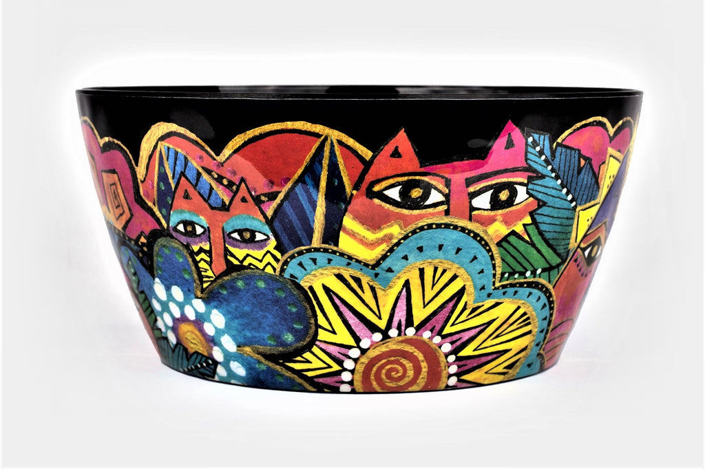 Laurel Burch™ Laurel's Garden Cats Melamine Serving Bowl