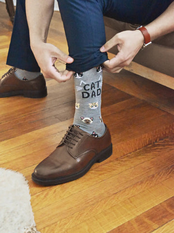 Cat Dad Bamboo Men's Crew - NEW!!!