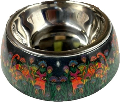 Laurel Burch™ Bella Garden Cat Food & Water Bowl - LOW STOCK!