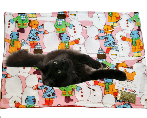 Cheezecat Holiday Cats Refillable Catnip Playmats - 2 Designs Available!