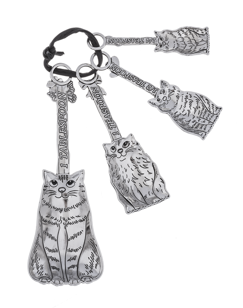 Silver Cat Measuring Spoons - NEW!!!
