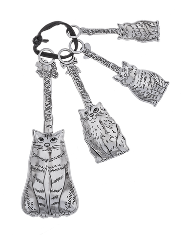 Silver Cat Measuring Spoons - NEW!!!