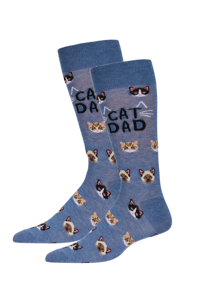 Cat Dad Bamboo Men's Crew - NEW!!!