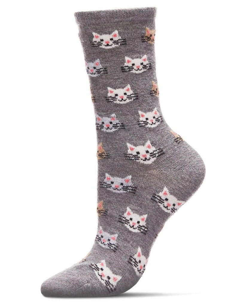 Cat Face Cashmere Blend Socks - NEW!!!