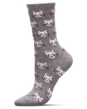 Cat Face Cashmere Blend Socks - NEW!!!