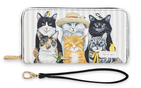 Mary Lake Thompson Cats Wristlet Bifold Wallet - NEW!!!