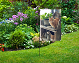 Cat on Old Garden Bench Garden Flag - NEW!!!