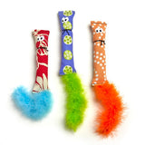 Catnip "Squirrel" Toy with Boa Feather