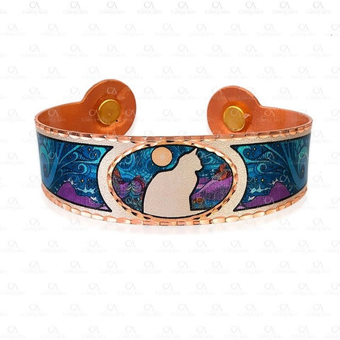 Moon Cat Bangle Bracelet with Magnets - NEW!!!