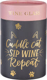 Cuddle Cat Stemless Wine Tumbler - NEW!!!