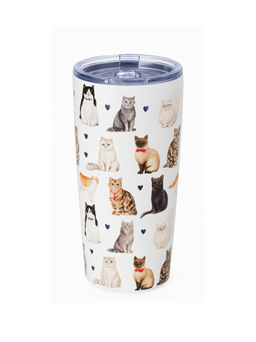 Cats All Over Tumbler - NEW!!!