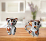 Handcrafted Ceramic Cat Mugs - 60% Off!
