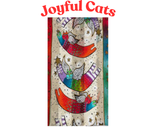 Laurel Burch™  Joyful Cats Silk Beaded Scarf - NEW!!!