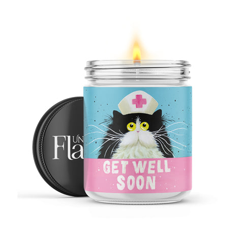 Get Well Soon! 120-Hour Soy Cat Candle - Personalize your Scent - NEW!!!