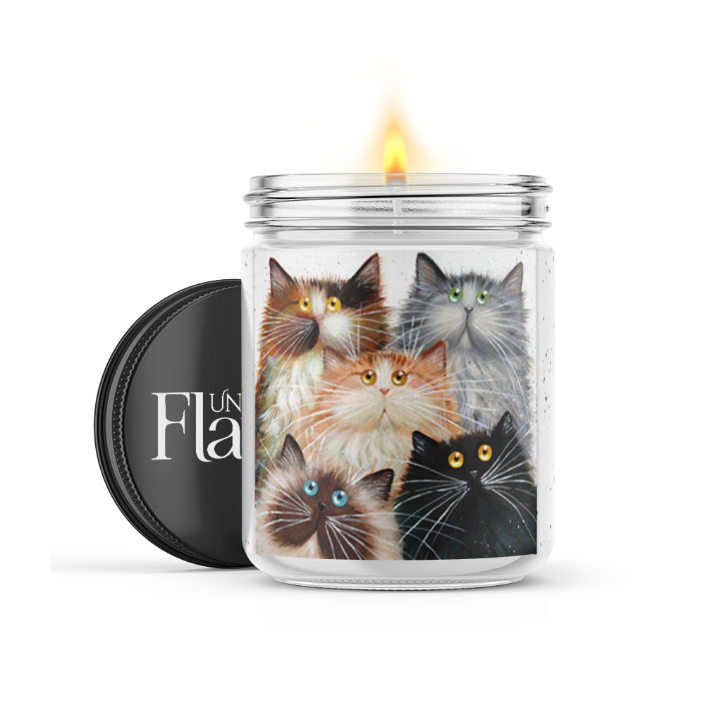 Fluffy Five 120-Hour Soy Cat Candle - Personalize your Scent - NEW!!!