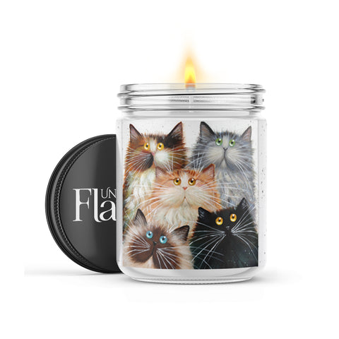 Fluffy Five 120-Hour Soy Cat Candle - Personalize your Scent - NEW!!!
