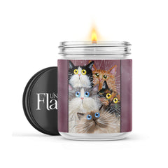 Cat Inspired, Personalized Long-Burning Soy Candles