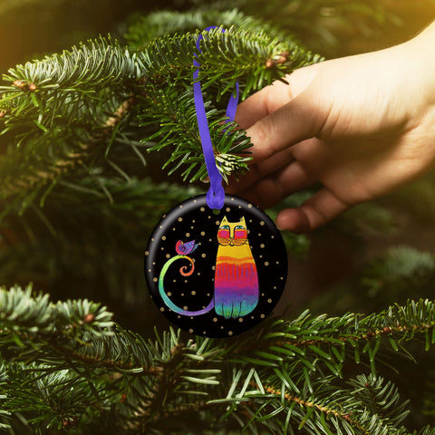 Laurel Burch™ Rainbow Cats Ornament - NEW!!!