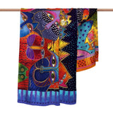 Laurel Burch™ Fantasticats Fine Art Silk Blend Shawl - NEW!!!