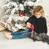 Meowy Cat-mas Stocking with Felted Toy Trio - SALE-50% OFF!