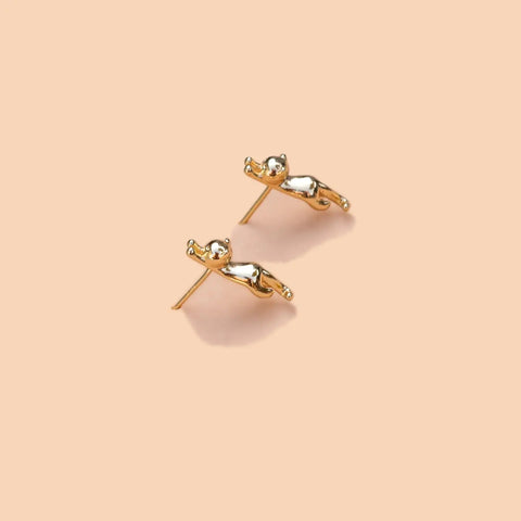 Meow Studs - 18k Gold Plated- NEW!!!
