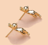 Meow Studs - 18k Gold Plated Earrings - NEW!!!