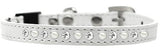 Deluxe White Pearl & Crystal Cat Breakaway Collar - NEW!!!