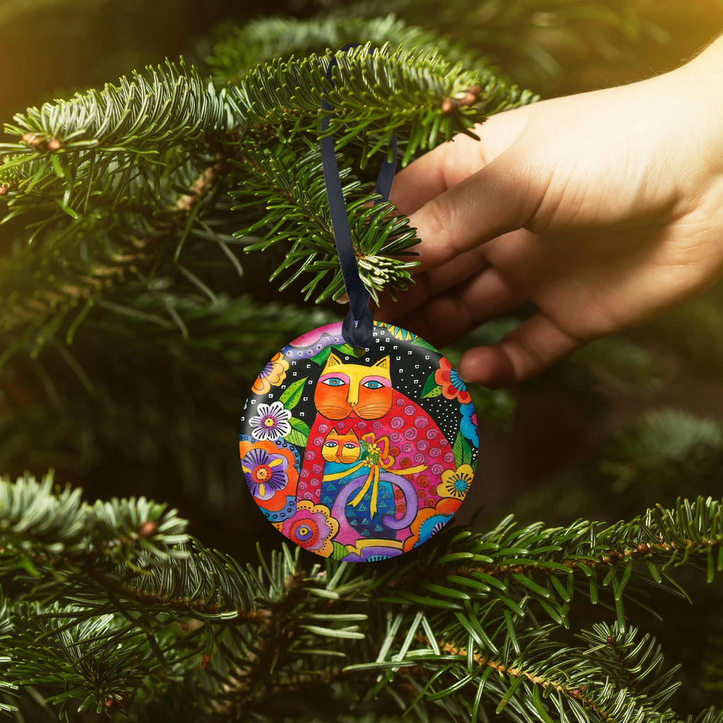 Laurel Burch™ Mother Daughter Cats Ornament