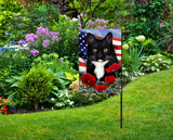 Tuxedo Cat Patriot Garden Flag - NEW!!!